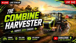 FARMING SIMULATOR 25 FLAT MAP NEW FAM || THE COMBINE HARVESTER | #fs25 #livestreaming