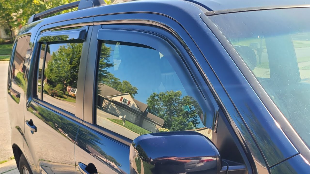 Tape-on Window Vent Visors Shades Shields Rain Guards Wind