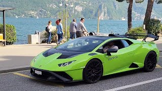 Supercars in Switzerland ( Lamborghini Huracan STO, Ferrari 488 Pista, Lotus Exige, Audi R8)