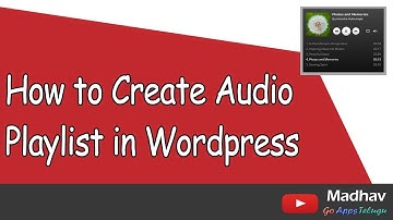 How to Create Audio Playlist in Wordpress