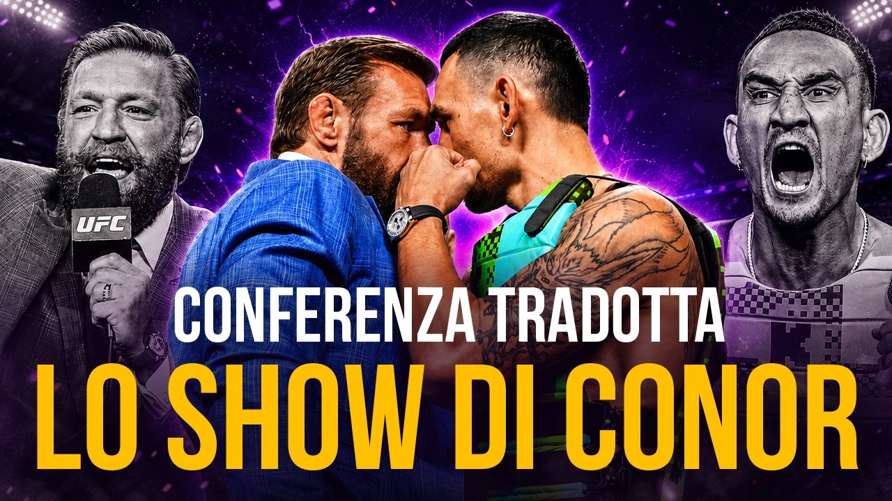 Conferenza stampa UFC 329 - Conor McGregor e Max Holloway non vedono l'ora! SOTTOTITOLI IN ITALIANO