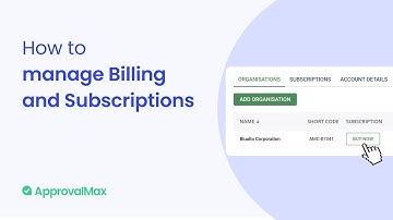 How to manage Billing and Subscriptions