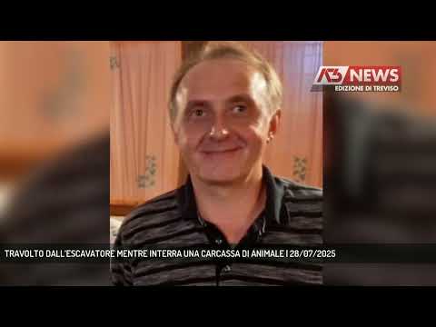 TRAVOLTO DALL’ESCAVATORE MENTRE INTERRA UNA CARCASSA DI ANIMALE | 28/07/2025