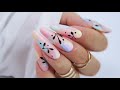 abstract leaves nails art tutorial /Elisium Nails