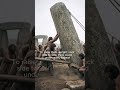 POV: You will move a 25 ton stone 20 miles with wood and rope #stonehenge