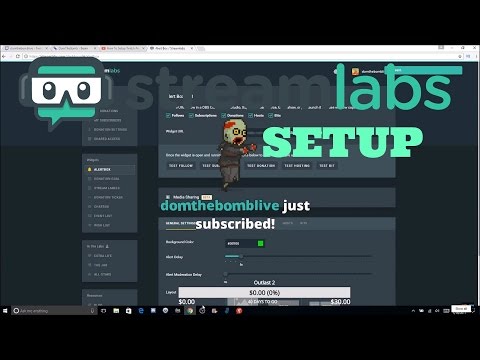 How To Setup Stream Labs With OBS - Follower/Subscriber/Donation Stream Notifications