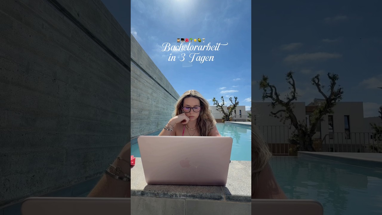 bin gespannt, wie viel ich schaffe 🎀💻👩🏼‍🎓 #vlog #urlaub #reisen #studium