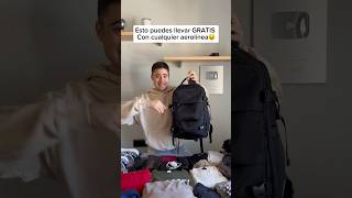 Mochila viral que puedes llevar gratis en aviones😱 (y cabe de todo)
