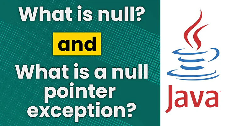 What is null and a null pointer exception? (Java Tutorial)