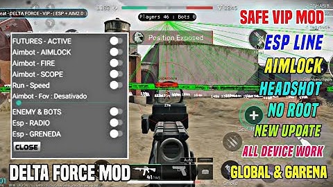 DELTA FORCE MOD MENU|| HACK CHEAT DELTA FORCE MOBILE AIMBOT SCRIFT LUA FILE | DFM GLOBAL MOD 2025