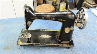 Restoration of an Antique Singer Treadle Sewing Machine - Part 8 - Cleaning the Machine