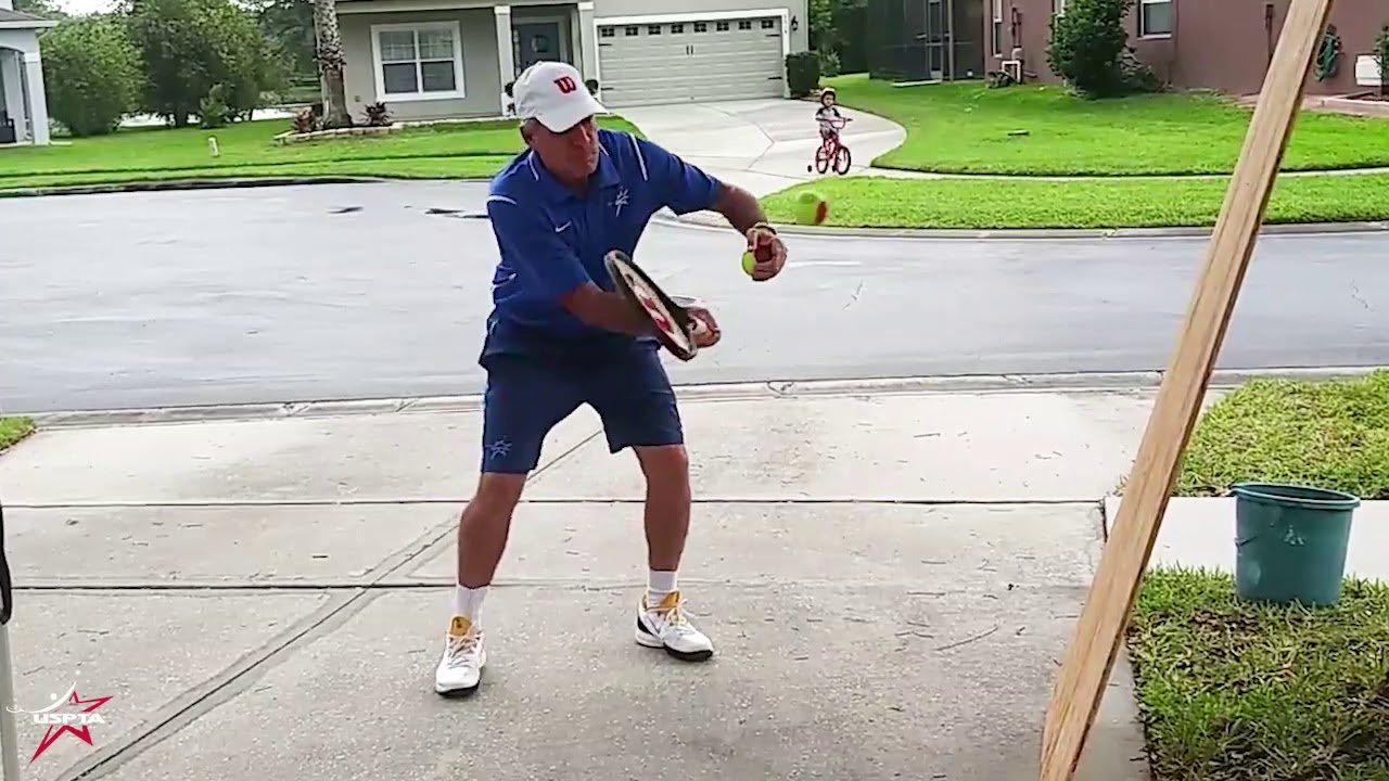 USPTA Quick Tip StayAtHome Volley Grips YouTube