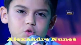 ALEXANDRE NUNES - Enamorado - HD Jovens Talentos Kids 05/04/2014 Raul Gil