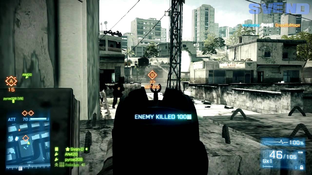 Battlefield 3 - First Ever QUUUAAADDD...Assist... [BF3 Quad Fail]