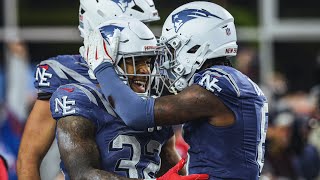 TreVeyon Henderson Scores Three Touchdowns in Primetime Win vs. Jets | Patriots