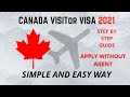 How To Fill Canada Visitor Visa Online Form 2021 I New IRCC Portal Explained-Simple and Fast Result