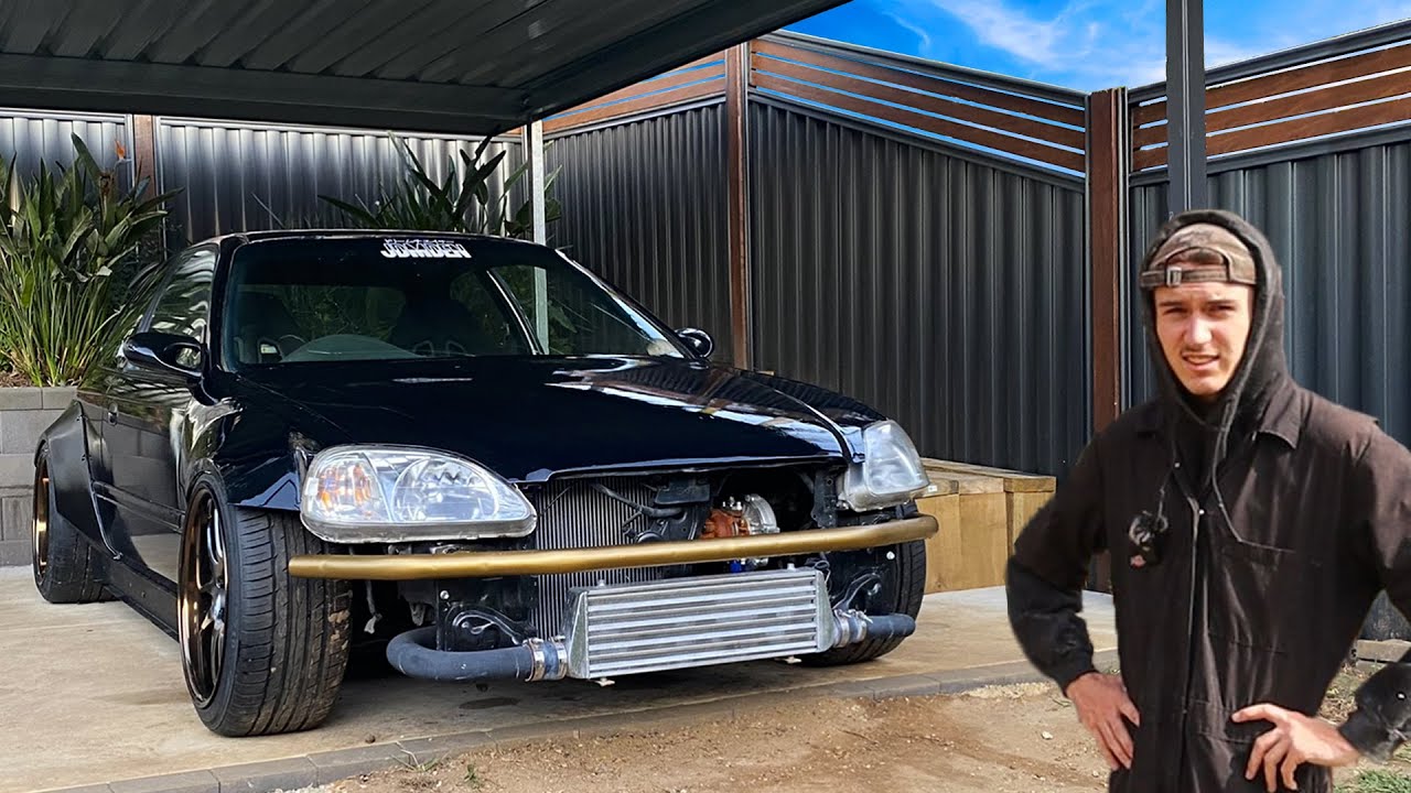 VINYL WRAPPING MY WIDEBODY EK CIVIC - YouTube