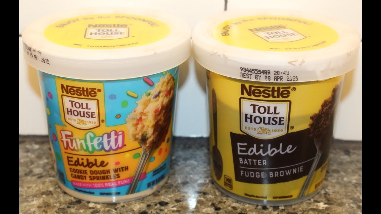 Nestle Toll House Funfetti Edible Cookie Dough & Fudge Brownie Edible