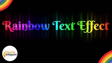 Rainbow Text Effect Photoshop: Rainbow Text Effect | Photoshop Rainbow Text Effect