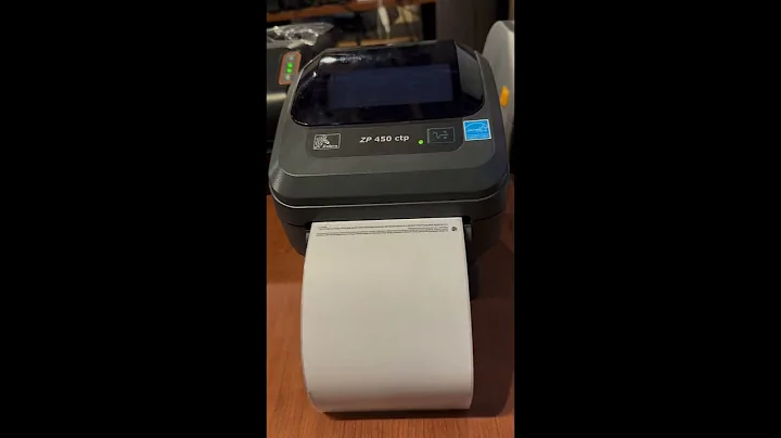 Here's how to perform label alignment on a Zebra ZP450 thermal printer