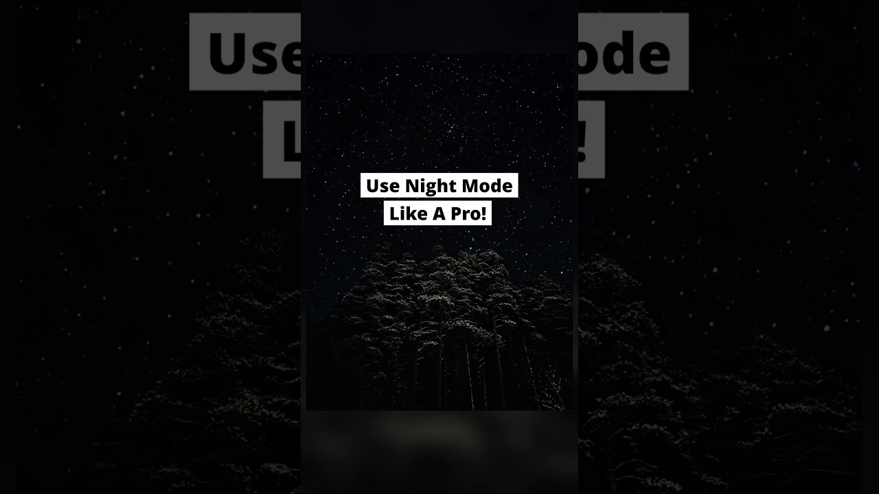 Take night photos like a pro!💫 
