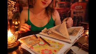ASMR Slow Page Turning & Paper Rustling (soft spoken relaxation) screenshot 1