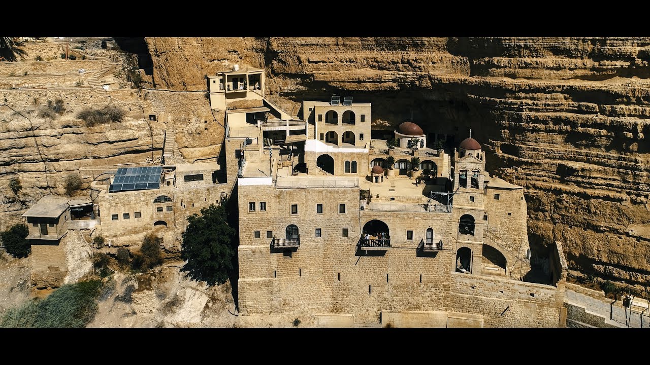 Amazing St George’s Monastery in the Judean Desert AERIAL DRONE VIDEO in 4K. Amazing drone shots