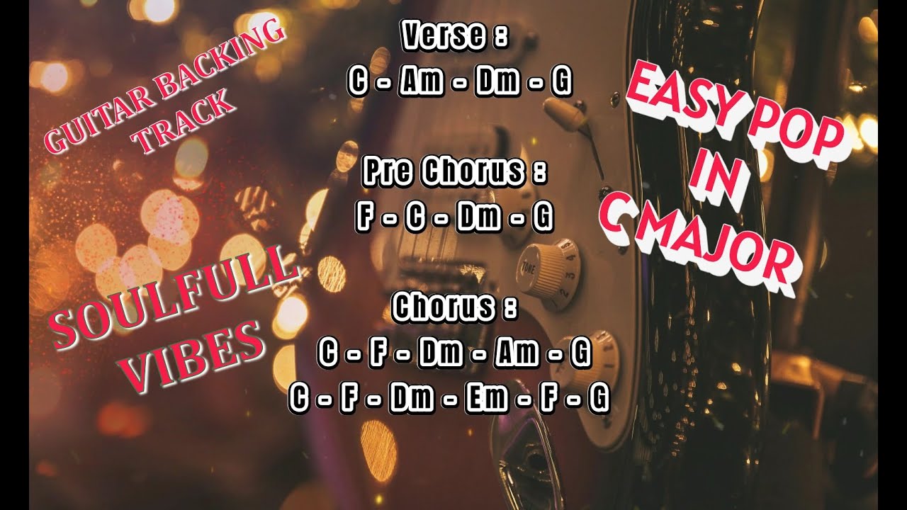 Guitar Backing Track - Pop in C Major | Easy Guitar Backing Track - YouTube