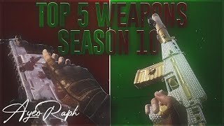 TOP 5 BEST WEAPONS OF SEASON 10 IN CODM! (+ Gunsmiths)
