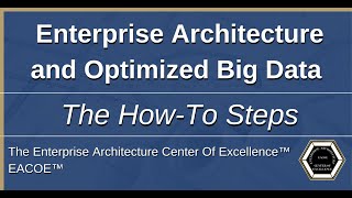 Enterprise Architecture and Optimized Big Data | The How-To Steps