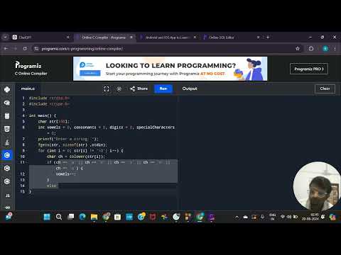 Write a C Program to count vowels, consonants, digits, special characters in given string