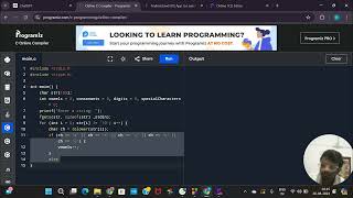 Write a C Program to count vowels, consonants, digits, special characters in given string
