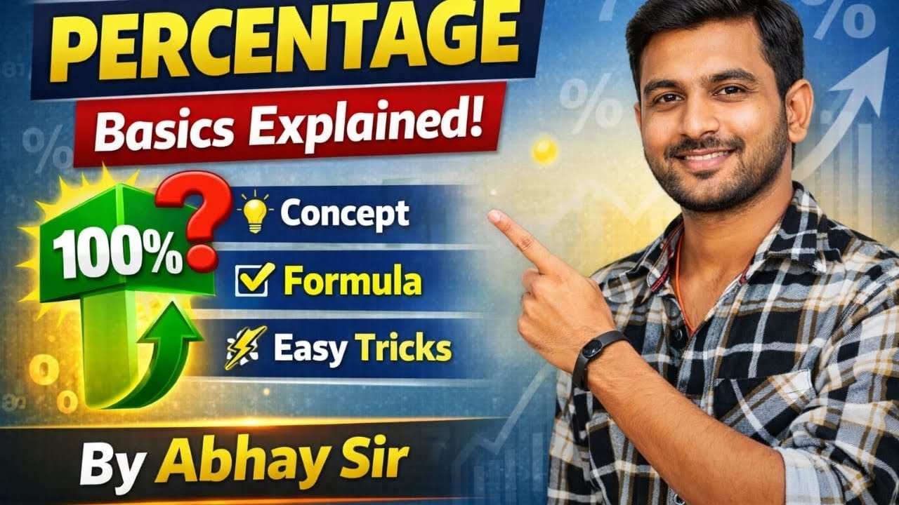 Sir Basic Percentage| Abhay sir | basic concept | class 6 to 10| ssc - YouTube