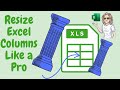 3 Ways To Resize Multiple Excel Columns Like a Pro.