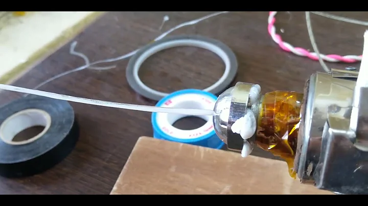 First run DIY filament extruder