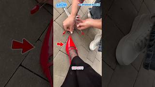 This Woman Repaired Her Shoes Using Nail Paint
