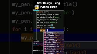 🔥Amazing Graphic Animation Using🐍 #python  🐢#turtle #shorts #shortsfeed #trending