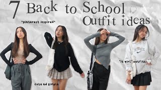 7 pinterest outfit ideas for back to school ✩°｡⋆⸜ 🎧✮