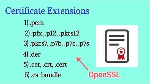 Pem, Pfx, Pkcs12, Pkcs7, Der, Cer, Crt, Cert, Ca-bundle | OpenSSL | Tamil