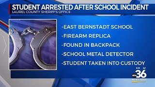 Laurel county student arrested after firearm replica was found 050724