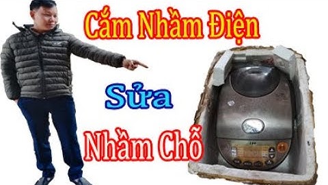 Cắm Nhầm Điện Sửa Nhầm Chỗ Nồi Cơm Điện Zojirushi Khách Bắc Giang.