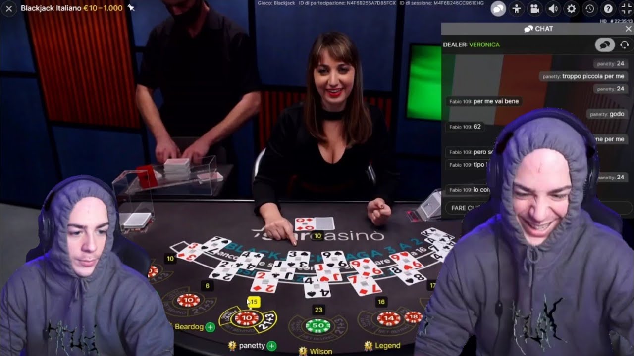 Panetty e la strana conversazione con la dealer su Blackjack