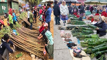 CHỢ PHIÊN VÙNG CAO NHỮNG NGÀY CUỐI NĂM - KHÔNG KHÍ CHỢ TẤP NẬP - DƯỢC LIỆU & ĐỒ RỪNG BÀY BÁN LA LIỆT