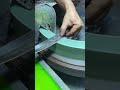 knife sharpening process with a simple machine #shortvideo