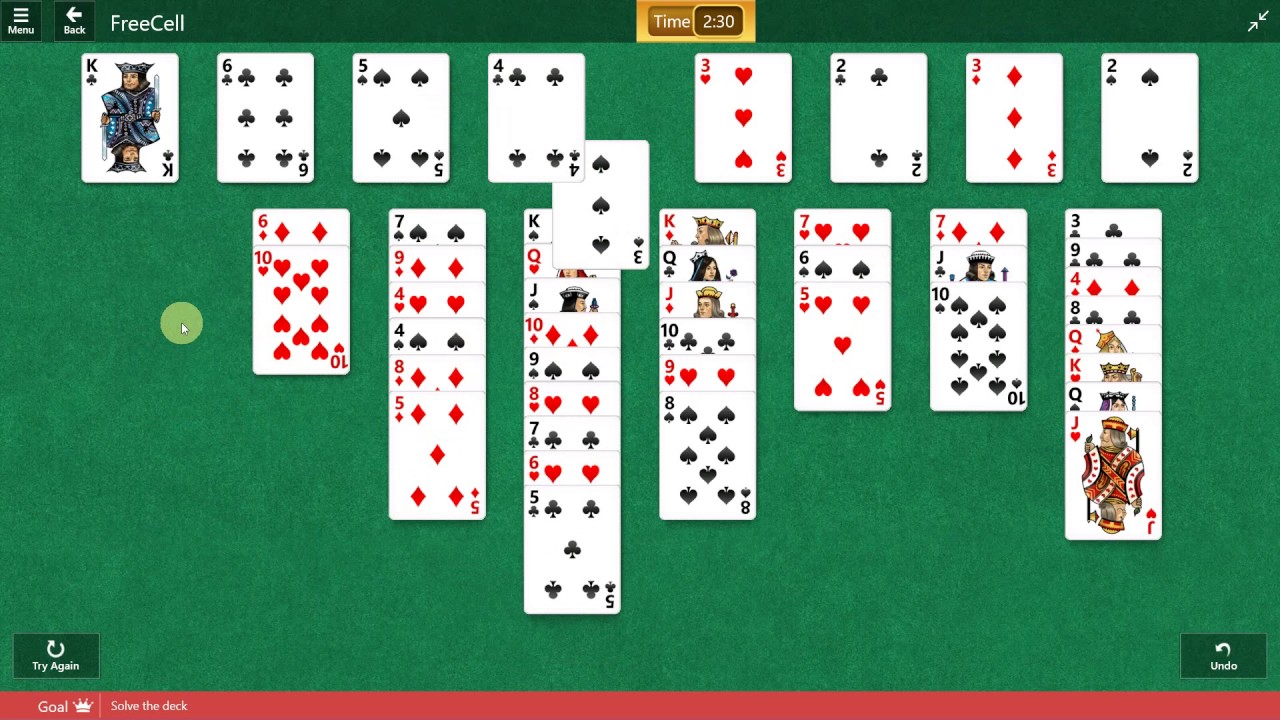 classic freecell game for pc windows 7