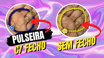 COMO EU FAÇO MINHAS PULSEIRAS DE MIÇANGAS (C/ FECHO E SEM FECHO)