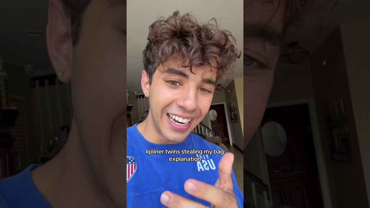 Lipliner twins stealing my bag (I think we still have beef)! @jackson.harveyy @brookssharveyy