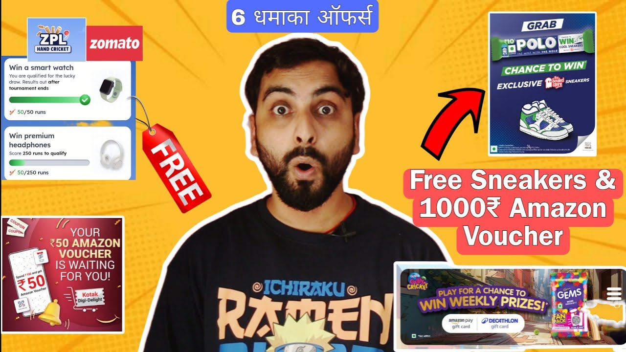 Loot Offers: Zomato Hand Cricket, Polo Free Sneakers, Cadbury Games, Free Recharge & More 💰