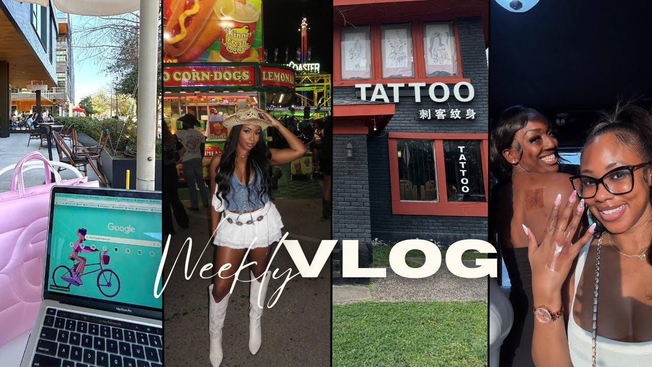 VLOG | Houston Rodeo | Cafe Vibes | Drunk Matching Tattoos