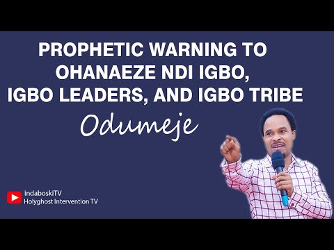 Speak for your People Odumeje Warns Ohanaeze Ndi Igbo and Other Igbo Leaders: Unity is the Solution